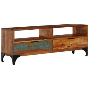 vidaXL Tv Stand | Multicolour | Solid reclaimed wood and metal | Medium