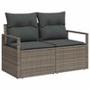 vidaXL Garden Sofa with Cushion 120 x 62 x 69 cm Poly Rattan