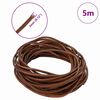 vidaXL Leather Cord Light Brown &Oslash;3 mm x 5 m Leather