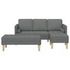 vidaXL Sofa Set 2 pcs Dark grey 173 x 131 x 67 cm Fabric
