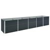 vidaXL Raised Bed | Anthracite | Galvanised steel | 400x80x45 cm | Durable