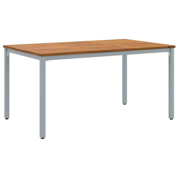 vidaXL Outdoor Tables Natural and grey 150 x 90 x 75 cm