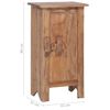 vidaXL Bedside Cabinet 43x31x80 cm Mixed Recycled Wood