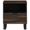vidaXL Bedside Cabinet Walnut 40 x 33 x 46 cm Solid Acacia wood