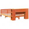 vidaXL Bed Frame without Mattress Wax Brown 160x200 cm Solid Wood Pine