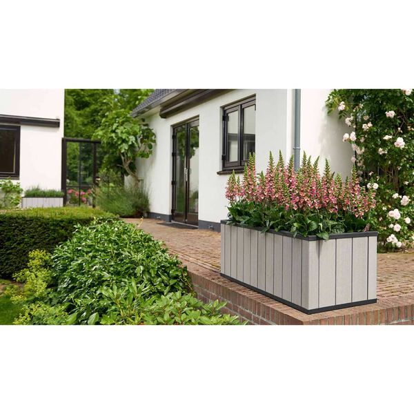 Keter Garden Planter Sequoia Large Grey PP 240933