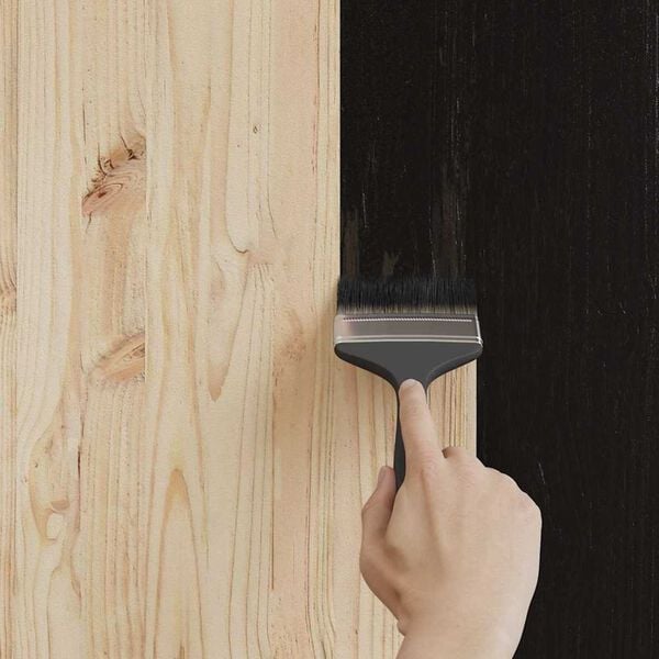 vidaXL Wood Paint Black 16.5 x 16.5 x 15.9 cm Wall Print