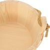 vidaXL Sauna Bucket 2 pcs Brown Solid Pine Wood and Hemp