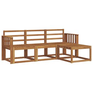 vidaXL Outdoor Sofa Set 4 pcs Natural