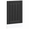 vidaXL Dishwasher Panel Lucca Black Engineered Wood