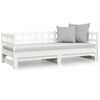 vidaXL Pull-out Day Bed without Mattress White 2x(90x190) cm