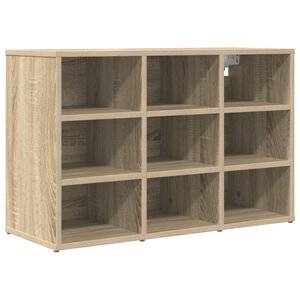 vidaXL Shoe Cabinet Sonoma Oak 77.5 x 30 x 51 cm Engineered Wood