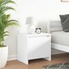 vidaXL Bedside Cabinet White 45x34x44.5 cm Engineered Wood