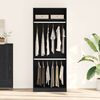 vidaXL Wardrobe with Shelf Black Oak 80 x 50 x 200 cm Engineered Wood