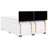 vidaXL Box Spring Bed with Mattress White 140x200 cm Faux Leather
