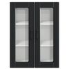 vidaXL Kitchen Cabinet with Door Black 60 x 31 x 80 cm Engineered Wood