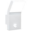 vidaXL Outdoor LED Wall Light with Sensor White Die-cast Aluminium