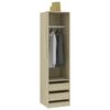 vidaXL Wardrobe with Drawers Sonoma Oak 50x50x200 cm Engineered Wood