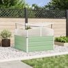 vidaXL Planter Pastel Green 100 x 100 x 77 cm Galvanised Steel