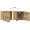 vidaXL Wall Mounted TV Cabinet Artisan Oak 30.5x30x30 cm