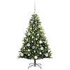 vidaXL Artificial Hinged Christmas Tree 150 LEDs Green 120 cm
