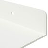 vidaXL Floating Shelf Wall-mounted 2 pcs White 80 x 18 x 2.5 cm Steel