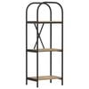 vidaXL Bookshelf 3-Tier 40 x 30 x 109 cm Engineered wood Artisan Oak