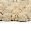 vidaXL Rug Wool Felt Pebble 80x150 cm Beige/Grey/Brown/Chocolate