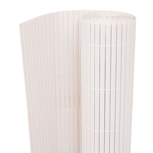 vidaXL Garden Fence White 150 x 500 cm PVC