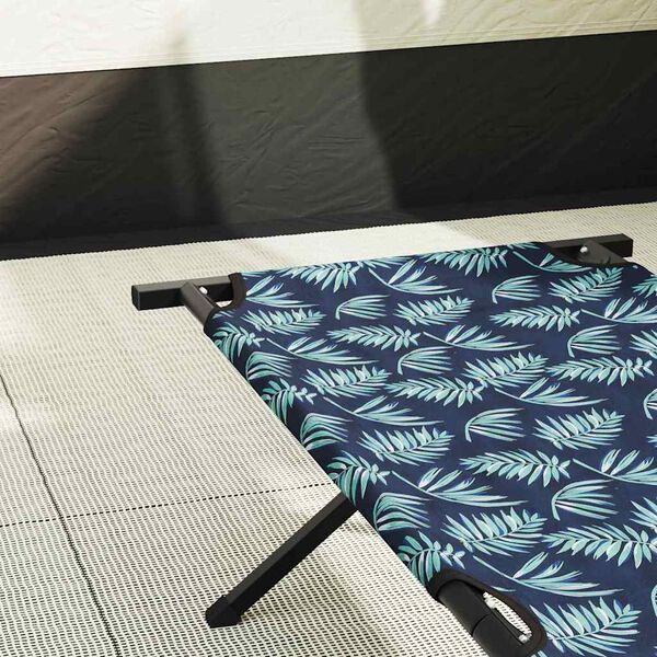 vidaXL Folding Camping Bed Leaf Forest 193 x 69 x 45 cm Oxford fabric