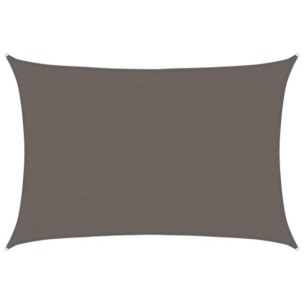 vidaXL Sunshade Sail 160 g/m² Anthracite 4x5 m HDPE