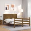 vidaXL Bed Frame without Mattress Honey Brown 140x190 cm Solid Wood