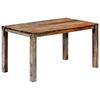 vidaXL Dining Table Grey 140x70x76 cm Solid Acacia Wood