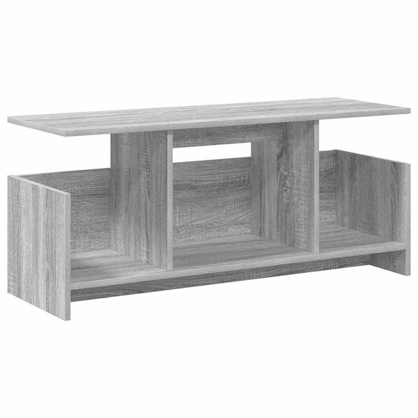 vidaXL TV Stand Grey Sonoma 102 x 35 x 45 cm Engineered Wood