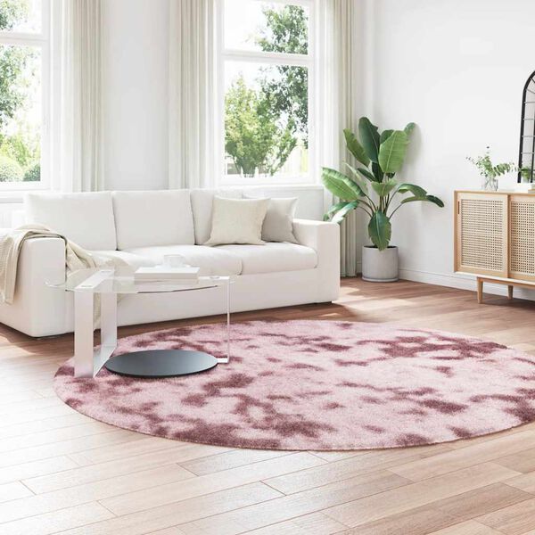 vidaXL Shaggy Rug High Pile NAVARRA Dusty Pink 240x240 cm Polyester