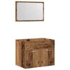 vidaXL 2 Piece Bathroom Furniture Set Old Wood Engineered Wood