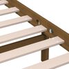 3101241 vidaXL Bed Frame without Mattress Honey Brown Solid Wood Pine 200x200 cm (810040+814217)