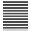 vidaXL Zebra Blind Black 120x150 cm Fabric Width 115.9 cm Polyester