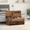 vidaXL Storage Box Old Wood 90 x 35 x 35 cm Engineered Wood
