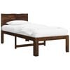 vidaXL Single Bed Frame with Headboard ROSTOCK Dark Brown 90 x 190 cm