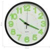 vidaXL Luminous Wall Clock Black 30 cm