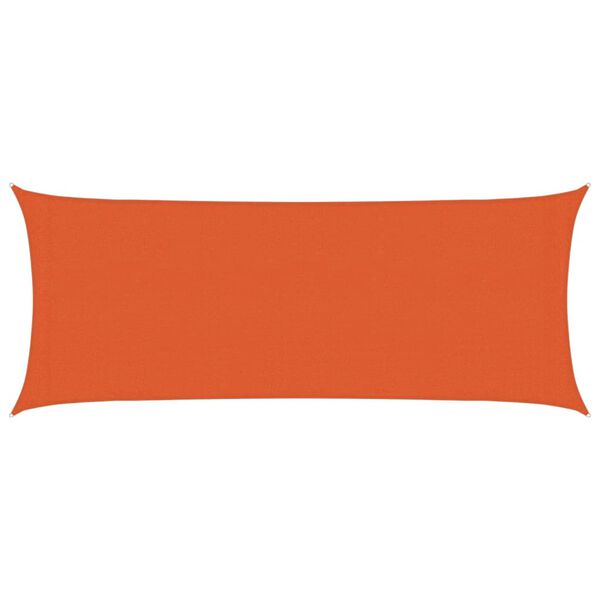vidaXL Sunshade Sail 160 g/m&sup2; Orange 2x4.5 m HDPE