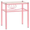 vidaXL Bedside Cabinets 2 pcs Pink and Transparent Metal and Glass