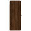 vidaXL Wall Mounted Cabinet Brown Oak 34.5x34x90 cm