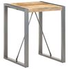 vidaXL Dining Table 60x60x75 cm Solid Rough Mango Wood