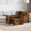 vidaXL Console Table Smoked Oak 80 x 50 x 225 cm Engineered Wood