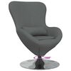 vidaXL Egg Chair Dark Grey 63 x 73 x 90 cm Fabric