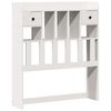 vidaXL Bookcase Bed without Mattress White 90x190 cm Single Solid Wood Pine
