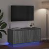 vidaXL TV Cabinet Grey Sonoma 100 x 38 x 49 cm Engineered Wood