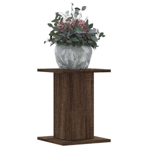 vidaXL Plant Stands 2 pcs Brown Oak 30x30x40 cm Engineered Wood
